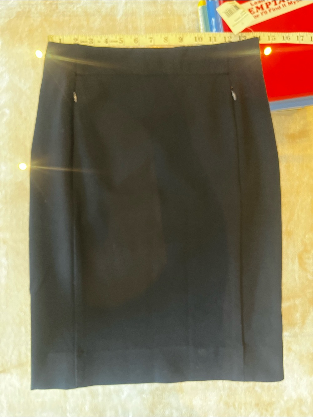 Diane Von Furstenberg Classic Navy Pencil Skirt- NWT - Size 8